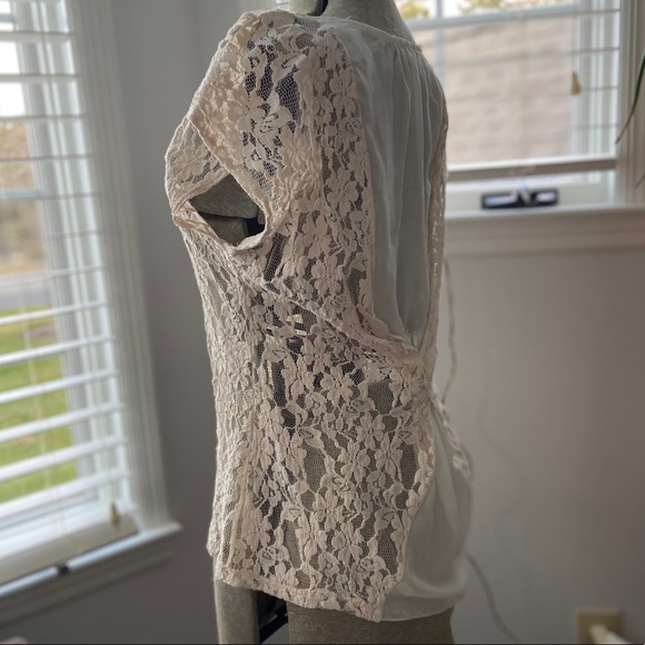 Gorgeous Issi Embroidered Sheer Dressy Tank M - Picture 6 of 12